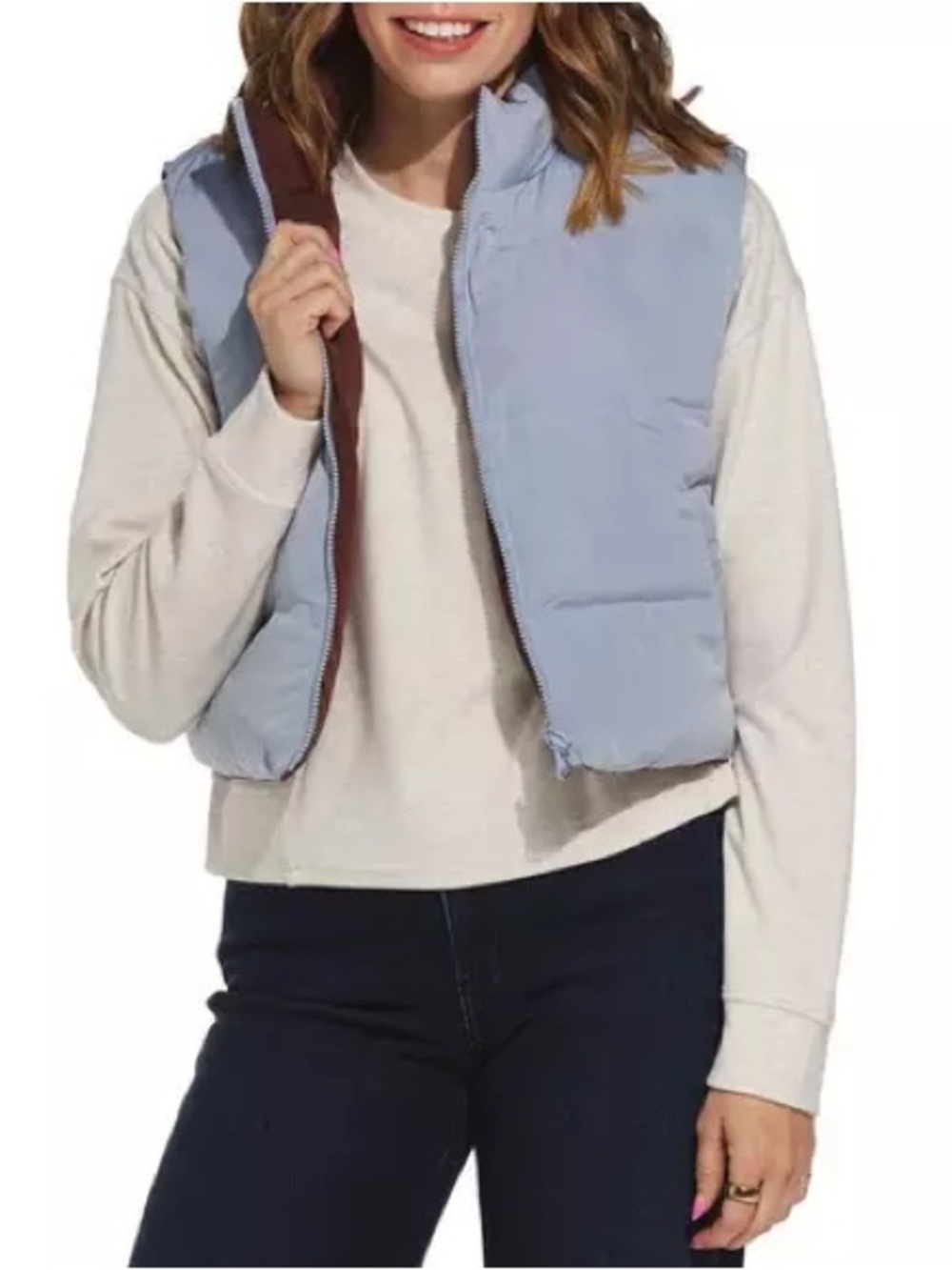 NWOT Thread & Supply Issey Reversible Crop Vest